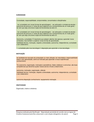 Competencias dos estudantes