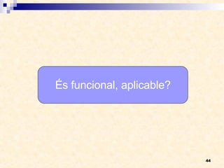 És funcional, aplicable? 