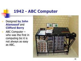 Who Invented The Abc Computer CompFundamentals.ppt