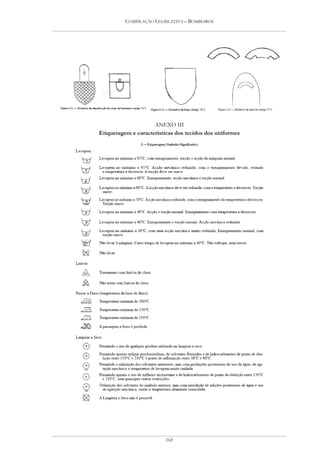 COMPILAÇÃO LEGISLATIVA – BOMBEIROS




                     ANEXO III
Etiquetagem e características dos tecidos dos uniformes




                          168
 