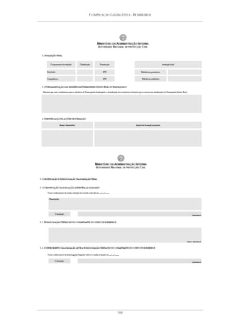 COMPILAÇÃO LEGISLATIVA - BOMBEIROS




               188
 