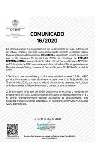 Compilado covid 19 bolivia