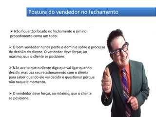 DINAMICADescobrir o conteúdo dos pacotes.Regra 1 – primeiro pacoteSó são permitidas perguntas fechadas ou objetivas.Regra 2 – segundo pacoteSó são permitidas perguntas abertas e a resposta do mediador será realizada em apenas 2 palavras.Regra geralSó é permitido falar quem estiver de posse da “bolinha”.Só é permitido “chutar” após realizar a pergunta de acordo com a regra.Se a regra for descumprida o participante passa a bolinha sem chance de dar o “chute”.Como descobrir as necessidades do cliente?