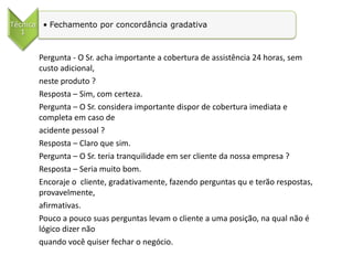 O que a Qualidade cobra?DEMONSTRAÇÃO			Destaca benefícios e vantagens dos produtos de forma clara e objetiva ( PTV )			