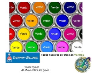 Todos nuestros colores son  VERDES All of our colors are green Verde =green 