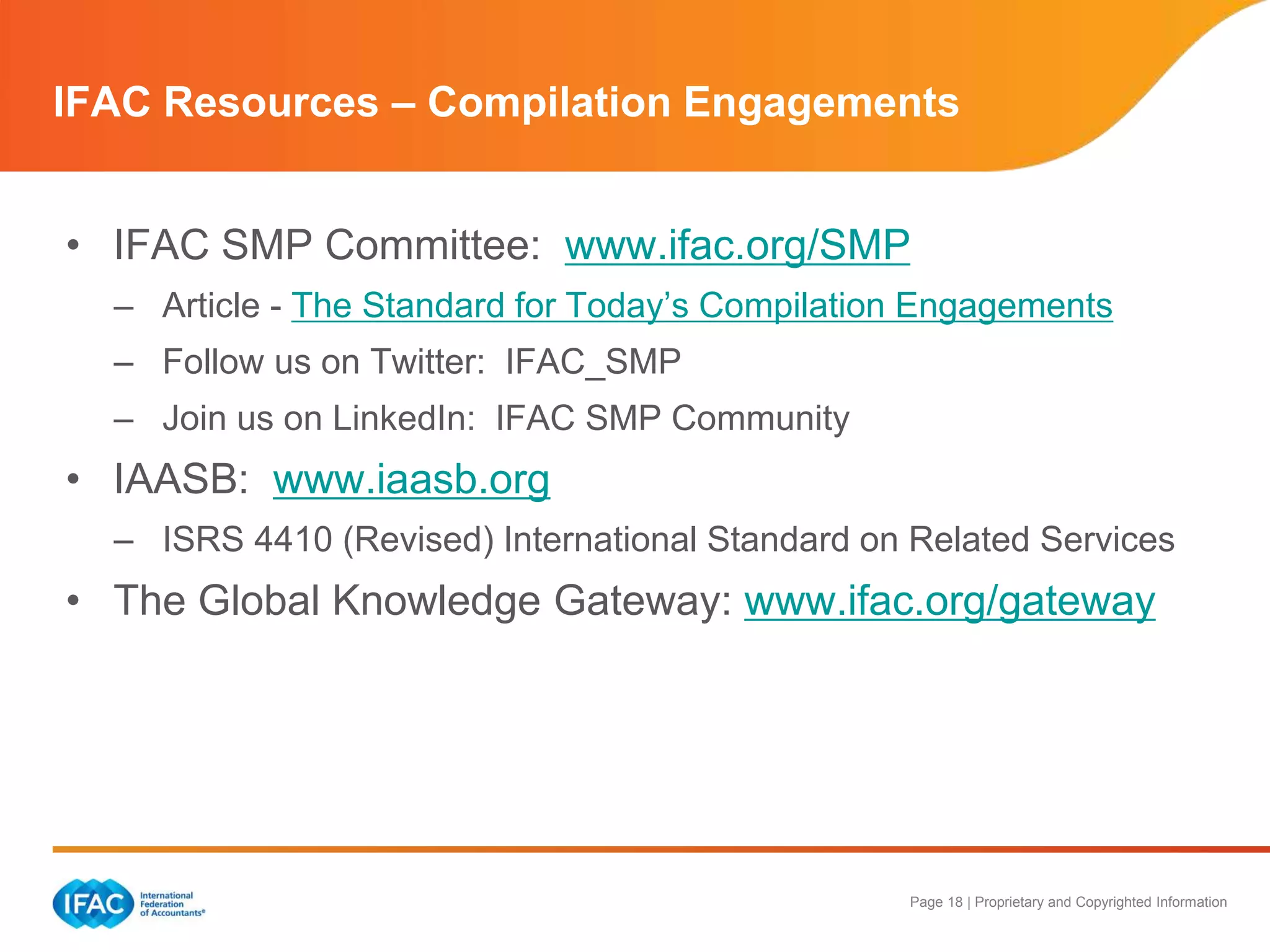 IFAC Guide to Compilation Engagements | PPTX
