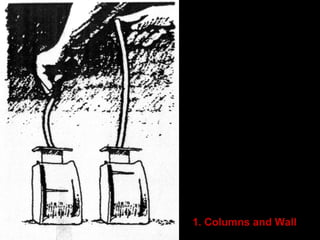 1. Columns and Wall
 