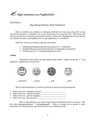 Grade 7 (Alternative) Filipino I - Learning Module for EASE