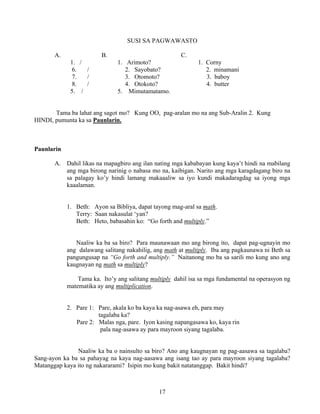 Grade 7 (Alternative) Filipino I - Learning Module for EASE