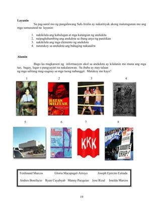 Grade 7 (Alternative) Filipino I - Learning Module for EASE
