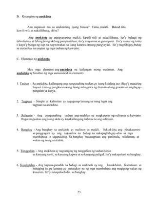 Grade 7 (Alternative) Filipino I - Learning Module for EASE