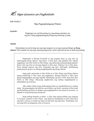 Grade 7 (Alternative) Filipino I - Learning Module for EASE