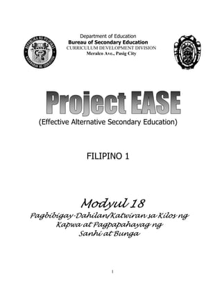 Grade 7 (Alternative) Filipino I - Learning Module for EASE