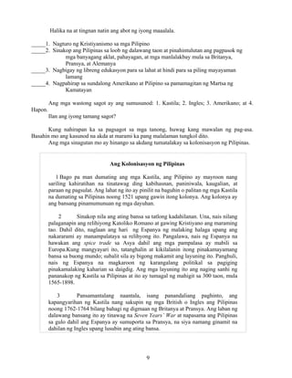 Grade 7 (Alternative) Filipino I - Learning Module for EASE