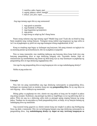 Grade 7 (Alternative) Filipino I - Learning Module for EASE