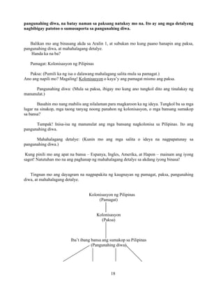 Grade 7 (Alternative) Filipino I - Learning Module for EASE