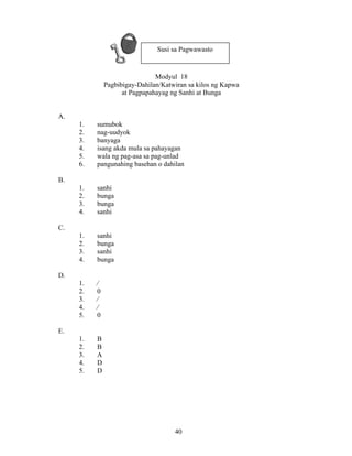 Grade 7 (Alternative) Filipino I - Learning Module for EASE