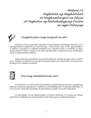 Grade 7 (Alternative) Filipino I - Learning Module for EASE