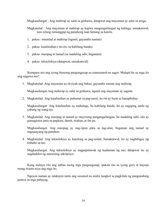 Grade 7 (Alternative) Filipino I - Learning Module for EASE