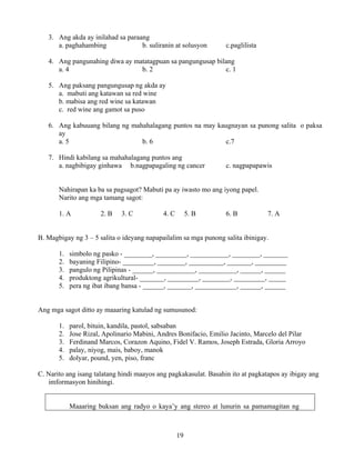 Grade 7 (Alternative) Filipino I - Learning Module for EASE