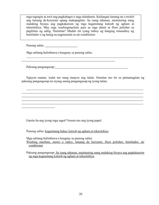 Grade 7 (Alternative) Filipino I - Learning Module for EASE