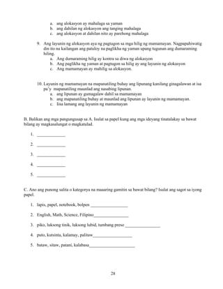 Grade 7 (Alternative) Filipino I - Learning Module for EASE