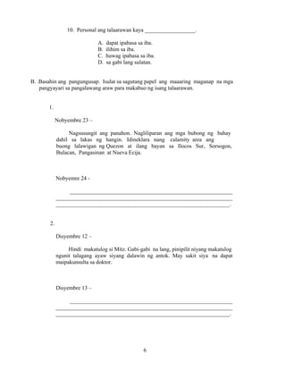 Grade 7 (Alternative) Filipino I - Learning Module for EASE