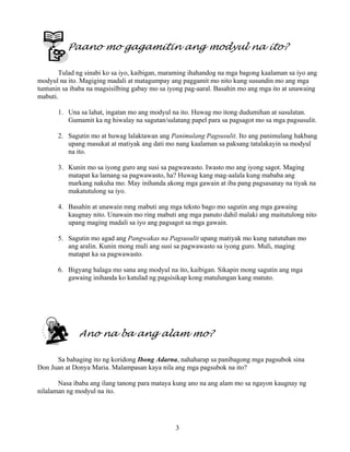 Grade 7 (Alternative) Filipino I - Learning Module for EASE