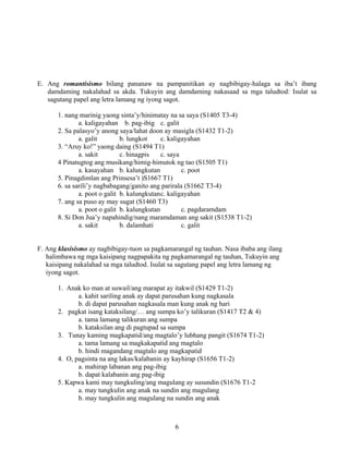 Grade 7 (Alternative) Filipino I - Learning Module for EASE