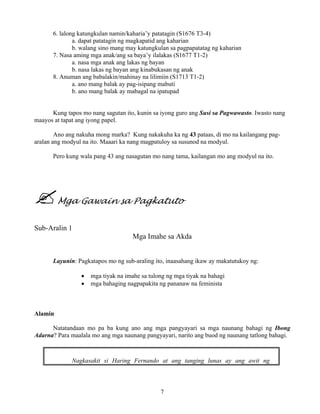 Grade 7 (Alternative) Filipino I - Learning Module for EASE