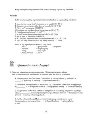 Grade 7 (Alternative) Filipino I - Learning Module for EASE