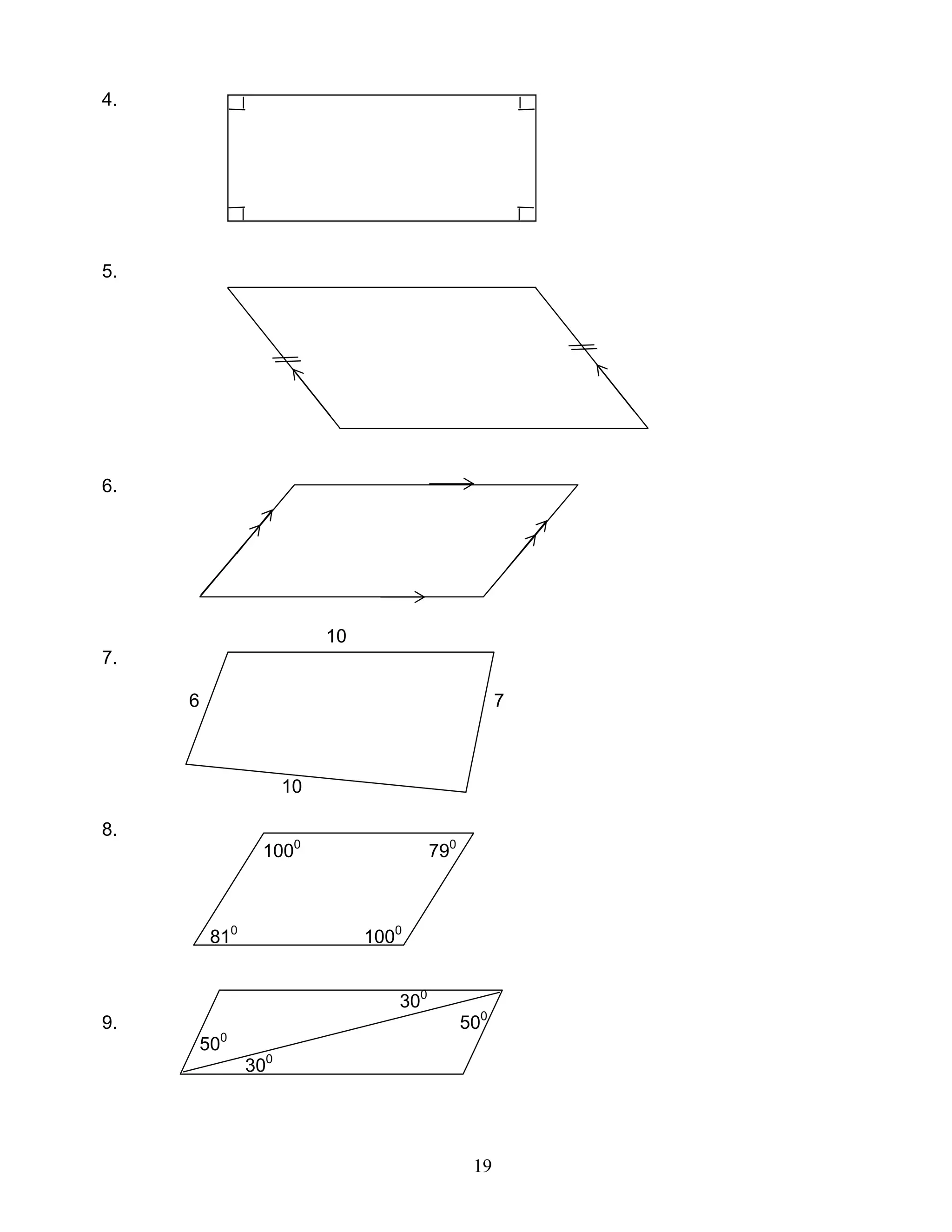 19
4.
5.
6.
10
7.
6 7
10
8.
1000
790
810
1000
300
9. 500
500
300
 