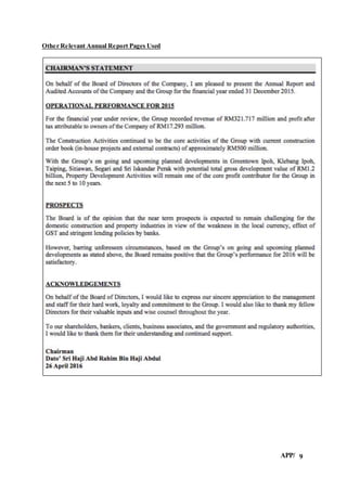 APP/ 9
Other Relevant Annual Report Pages Used
 