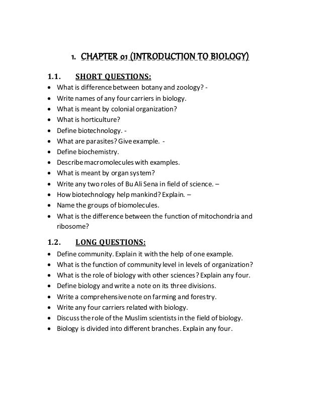 Compiled Past Papers Of BIOLOGY Class 09 2013 16