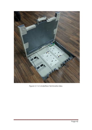 Page 42
	
  
Figure 2.11.2: Underfloor Termination Box.
 