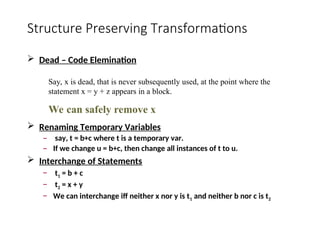 Comprehensive Guide to Code Optimization Techniques and Basic Blocks | PPT