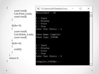 Compiler and symbol table | PPTX