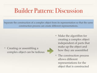 Scenario
// ((10 * 20) + 10)
var expr = Addition.Make(
Multiplication.Make(
Constant.Make(10),
Constant.Make(20)),
Constant.Make(10));
expr.GenCode();
This code still sucks - if the
expression becomes more
complex, can you really read
it? Can we simplify this?
 