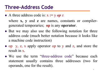 Compiler chapter six .ppt course material | PPT