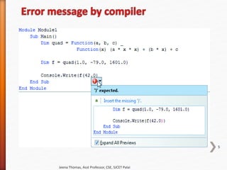 Jeena Thomas, Asst Professor, CSE, SJCET Palai
5
 