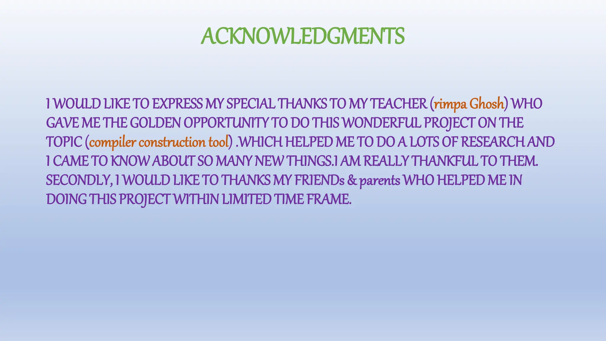 compiler construction tool in computer science . | PPT