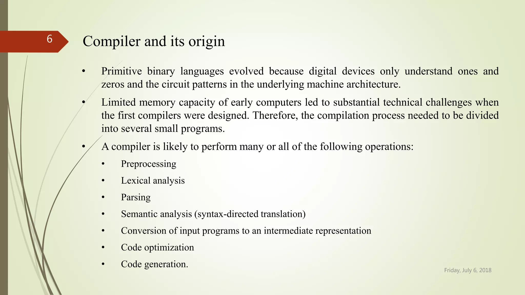 Compiler design | PPTX | Programming Languages | Computing