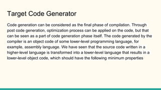 Compiler design | PPT