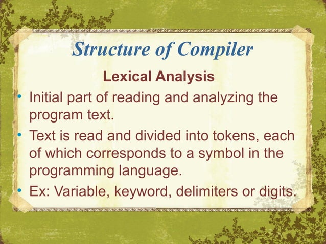 Compiler Design Basics | PPT | Programming Languages | Computing