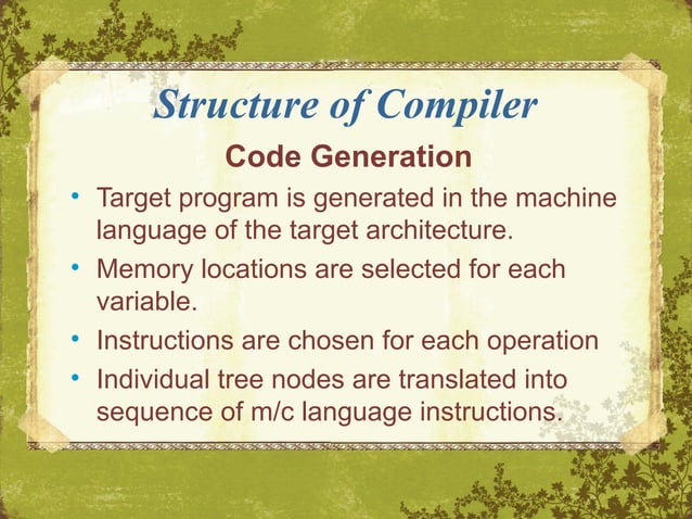 Compiler Design Basics | PPT | Programming Languages | Computing