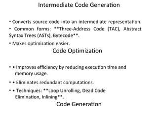 Comprehensive Overview of Compiler Design and Language Processing | DOCX