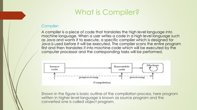 Compiler vs Interpreter-Compiler design ppt. | PPTX | Programming ...