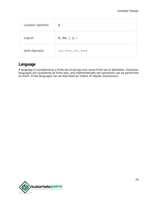 Compiler design tutorial | PDF