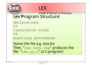 Compiler detail with examples and other things | PPTX