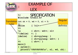 Wd Compiler detail with examples and other things | PPTX